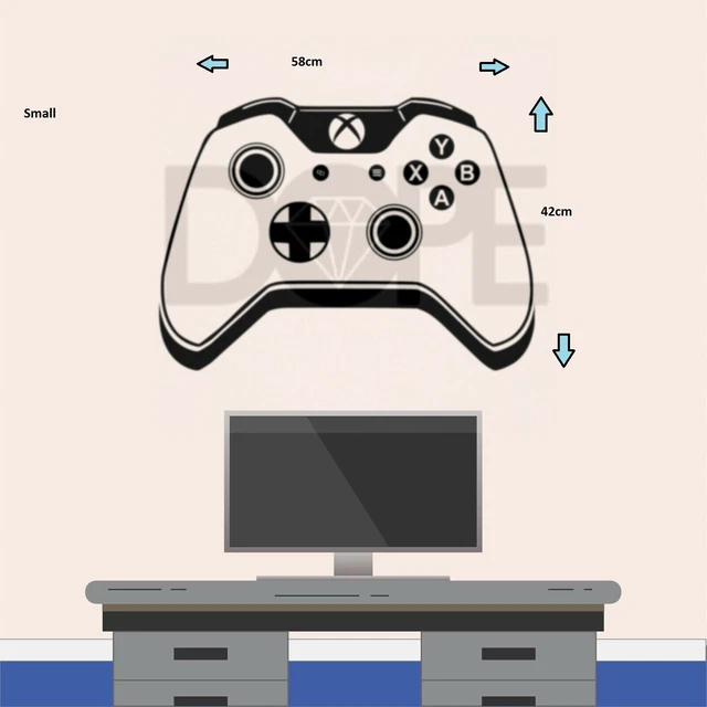 Xbox One Controller Gamepad Children's Bedroom Decal Wall Art Sticker Picture