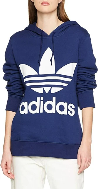 Felpa adidas donna ragazza con cappuccio adidas Trefoil Hoodie, Felpa Donna girl