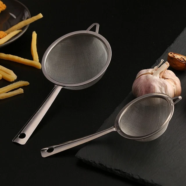 Steel Juice spoon Sifter Oil Strainer Strainer Mesh Colander Flour Sifter