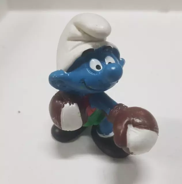 🟢 Puffi Smurf Puffo Pugile   Peyo  Vintage Ottime Condizioni