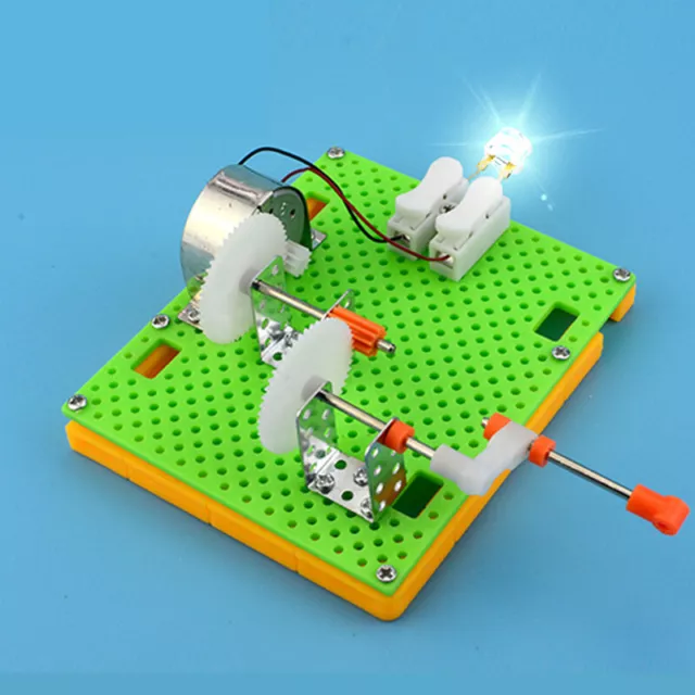 Funny Science Physical Experiment Education Toys DIY Hand Crank Generator Mo-EL