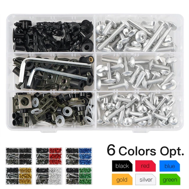 CNC Complete Fairing Bolts Kit Fastener Clips Screws for Suzuki Yamaha BMW KTM