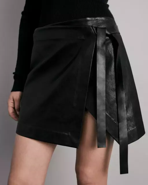 Rag & Bone James Mini Leather Skirt 17C 212 2