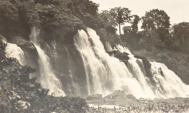 L'AFRIQUE QUI DISPARAIT ! Foto-AK Wasserfall Chute de Buali Photograph Zagourski