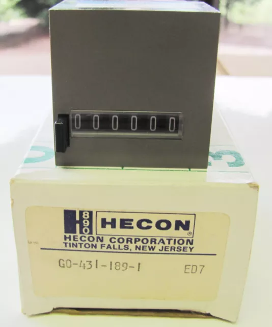 Danaher Hecon G0 431 189-1, 6 Digit, Bi-Directional, 110V, Totalizing Counter