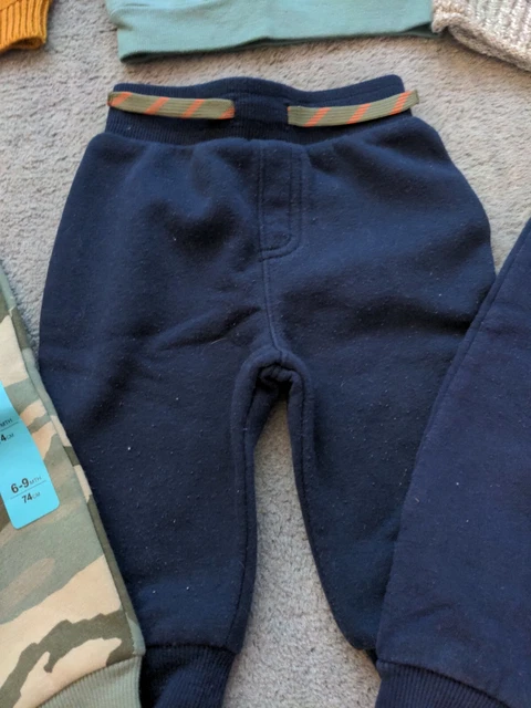 Lovely bundle baby boys 6-9 months clothes winter/spring mix&match trouser jumpe 7