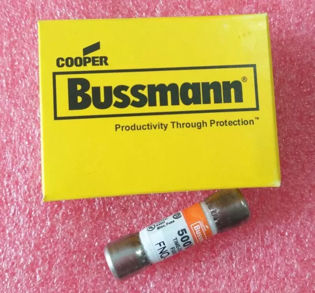 10pcs Bussmann FNQ-5 FNQ5 ( 5 Amp ) FNQ 5A 500Vac Fuses TIME DELAY Fuse