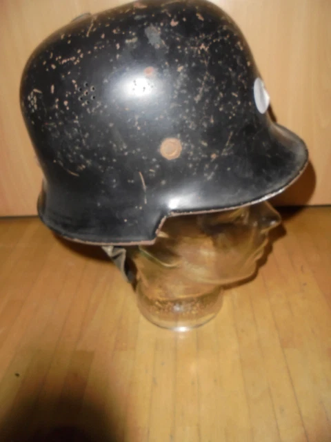26848 Stahlhelm M34 Wehrmacht 2.Weltkrieg Feuerwehr WW2 WK2 Größe ca 57 Nackenle