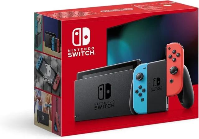 Nintendo Switch Handheld Console - 32GB - Neon Blue/Red Joy-Con