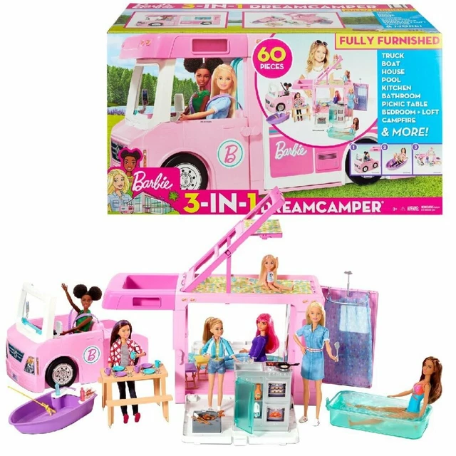 Barbie 3-in-1 DreamCamper Doll camper