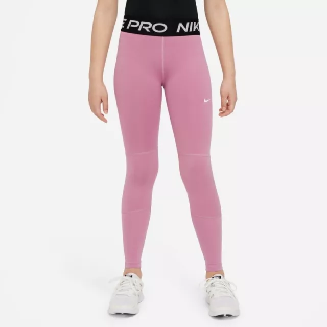 Leggings Nike Pro aderenti palestra rosa per ragazze taglia bambini XL età 13-15 anni