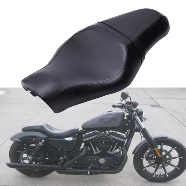 Two Up Driver Passenger Seat For Harley Davidson Sportster XL 883 1200 Nightster