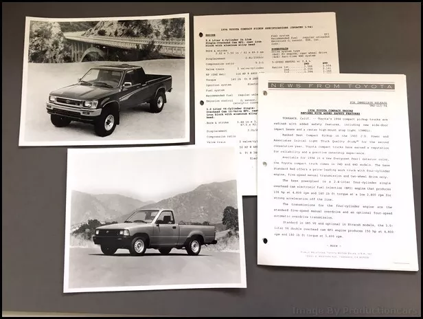 1994 Toyota Tacoma Truck Original Car Factory Photo and Press Release and Specs