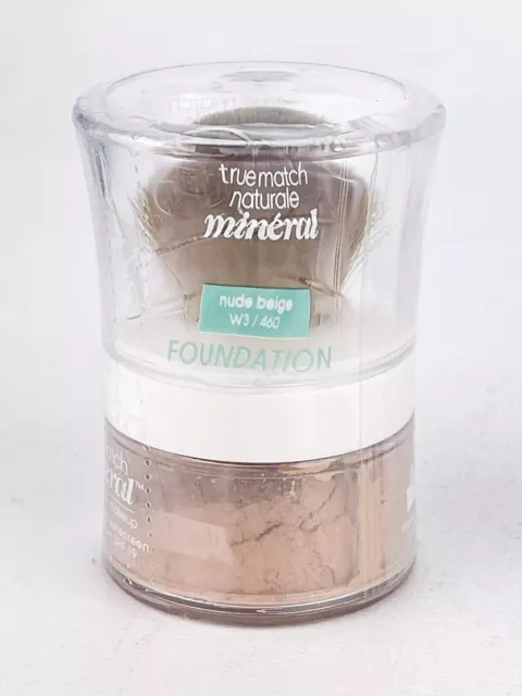 Base mineral LOreal Paris True Match maquillaje en polvo W3 460 desnudo beige