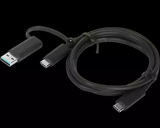 Genuine Lenovo Hybrid USB-C Cable with USB-A Adapter Cable 4X90U90618 03X7470 3