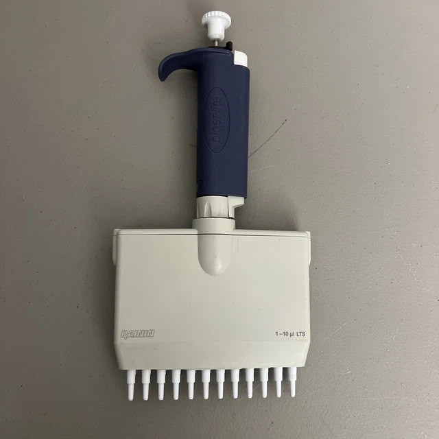 NICE RAININ PIPETLITE 12 Channel Multichannel L10 Pipette LTS Pipetman