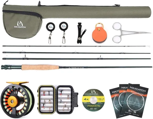 STARTER FLY FISHING Combo Kit 7Wt 9Ft Rod 7/8 Reel Protective