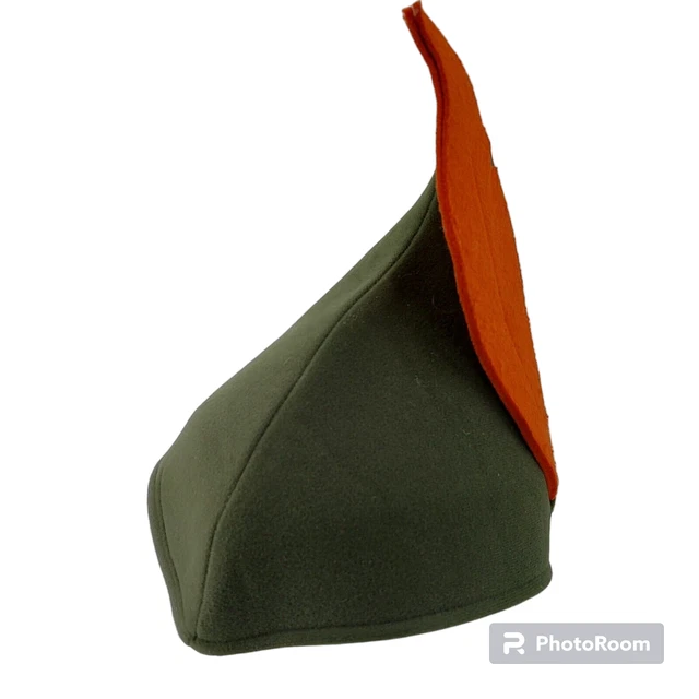 Green Felt hat with Feather  Peter Pan  Costume HAT ONLY XS 4-5