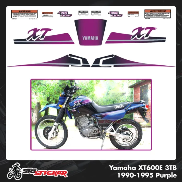 Grafiche Kit Adesivi Yamaha XT600E 3TB 1990 1991 1992 1993 1994 1995 Viola