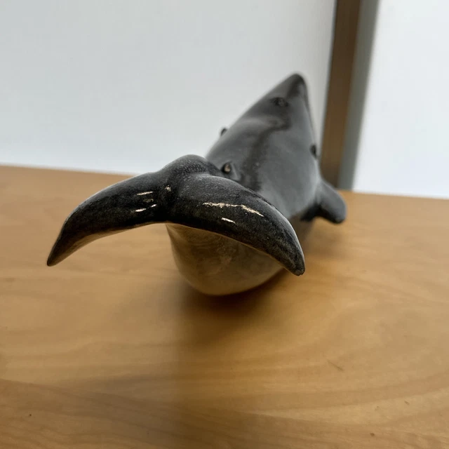Verrückter Ton Buckelwal 13" Raku Keramikfigur von Gerhard de Beer S. Africa 5