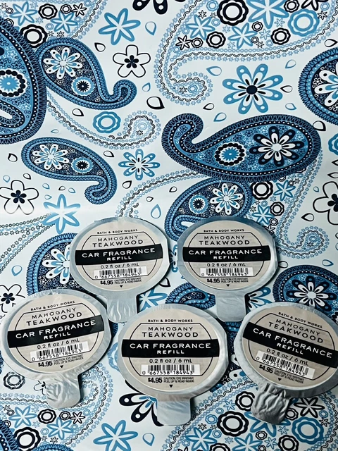 Lot Of 5 Bath & Body Works Mahogany Teakwood Scentportable Fragrance Refill Car