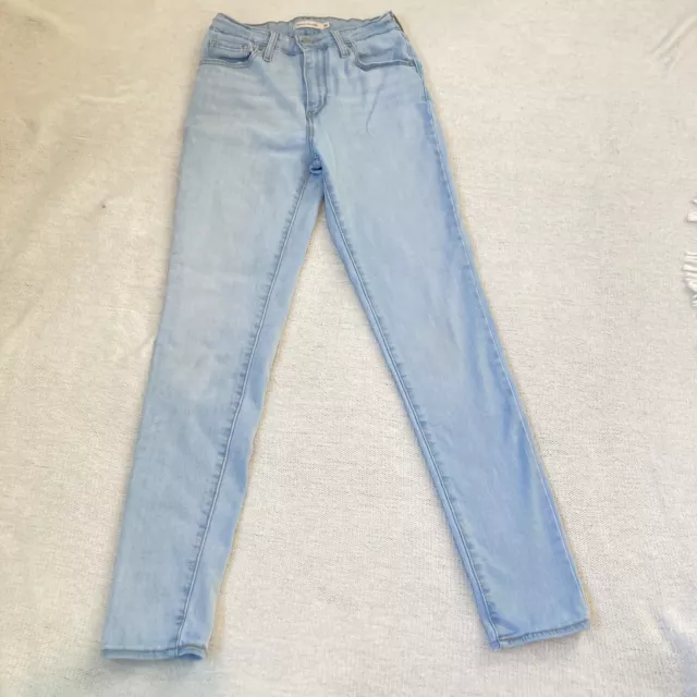 Levi's 721 High Rise Skinny Blue Denim Jeans Azure Mood Women's Size 26