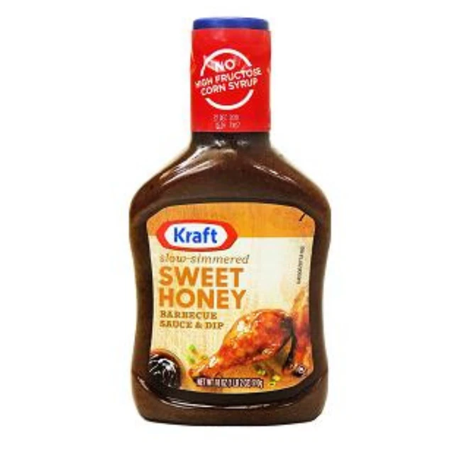KRAFT ORIGINAL HONEY SlowSimmered BBQ Barbecue Sauce (18 oz Bottle