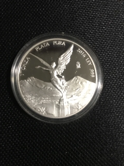 2016 Mexican Plata Pura - 1 Oz .0999 Fine Silver Proof Libertad Coin
