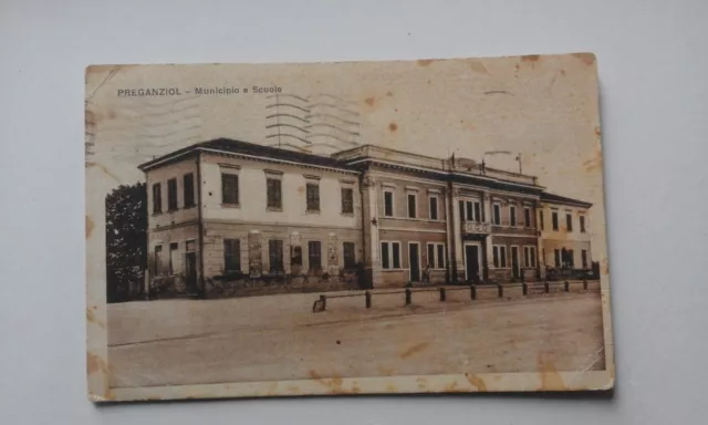 (Treviso) Preganziol - Municipio E Scuole Spedita, 1933.