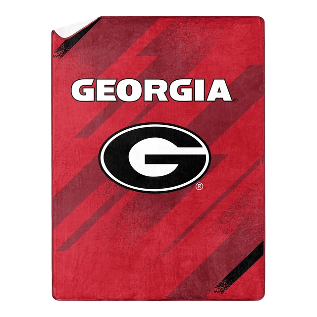 Northwest NCAA Georgia Bulldogs Silk Touch Sherpa Throw Blanket, 60"X80"