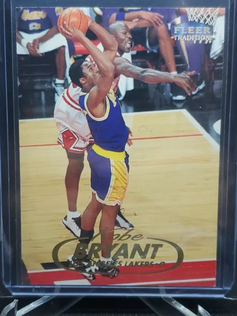 1998-89 Fleer Tradition Kobe Bryant w/ Michael Jordan Defending Dual 🐐s Lakers