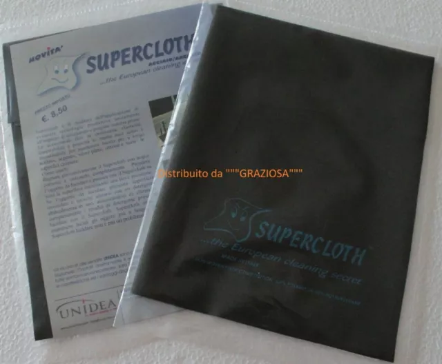 PANNO SCRACCHIO Supercloth - L'originale- Unidea - Per Pulire Argento E  Metalli EUR 8,50 - PicClick IT