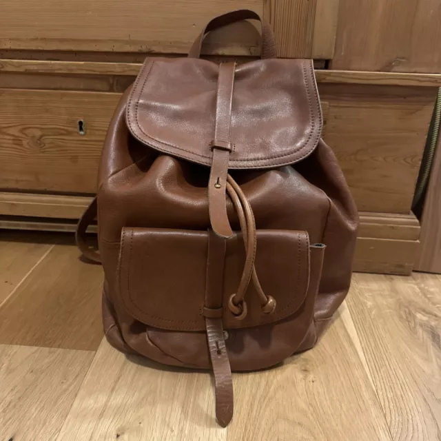 Madewell The Transport Rucksack C0930 English Saddle Brown Genuine Leather