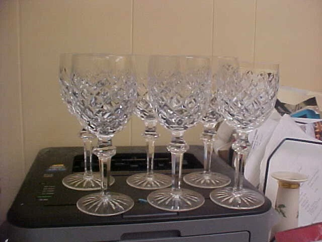 Waterford POWERSCOURT 7 5/8" Water Goblets (Set Of 6)   AM0001