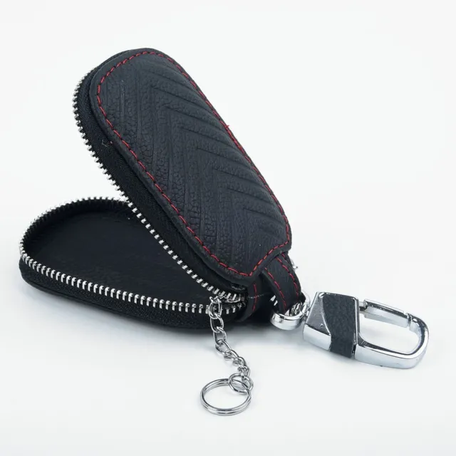 Stylish Leather Keychain Bag for Car Remote Safeguard Your Keys from Any Damage