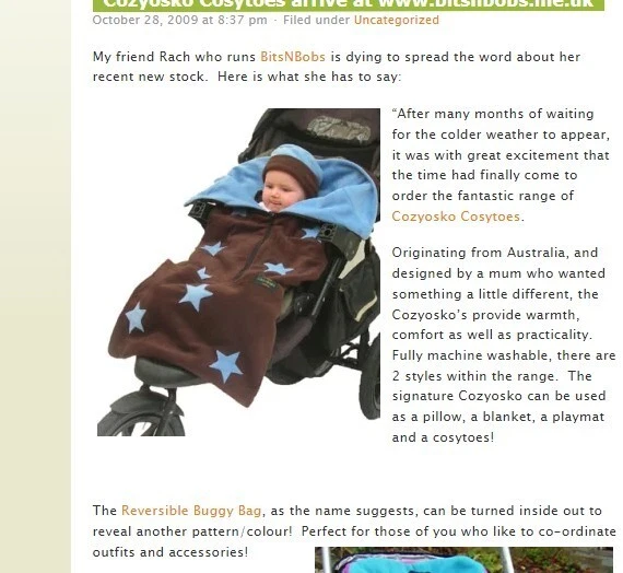 Cozyosko pushchair stroller footmuff cosy toes 3