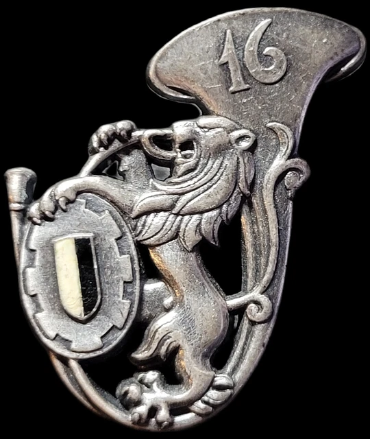 France: 4th Bataillon De Chasseurs A Pied Insignia On Leather Fob Circa 1939 45