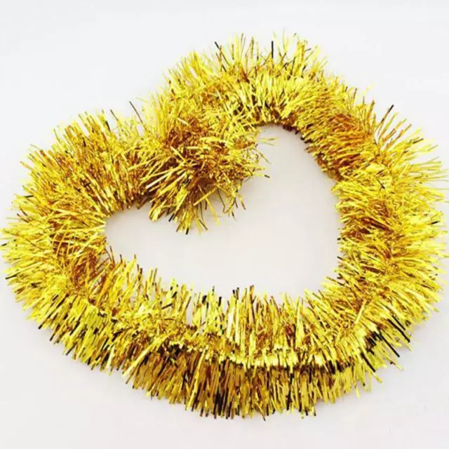 Gold Luxury Deluxe Chunky Christmas Tinsel Garland Tree Decoration 2m Decor Lot