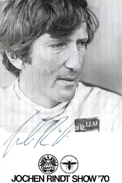 Rennfahrer Jochen Rindt (1942-1970) @@ Repro-Autogramm #2@@ Foto @@