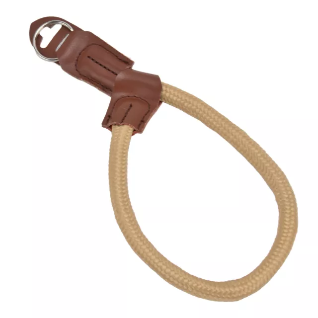 (Khaki)Adjustable Hand Wrist Strap Camera Strap Gasket Design Long Service Life