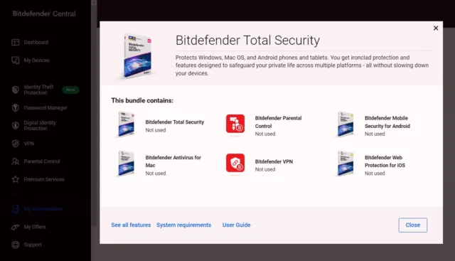 Bitdefender Total Security 2024 - 3 Years 3 Devices Protection 3