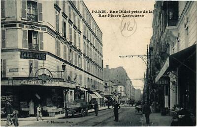 CPA ak paris 14e (dep.75) rue Didot taking the rue pierre larrousse (986367)