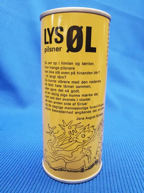 Vintage Grangesberg LYS Pilsner OL II  (Nudie) - EMPTY 45cl SS Beer Can - SWEDEN