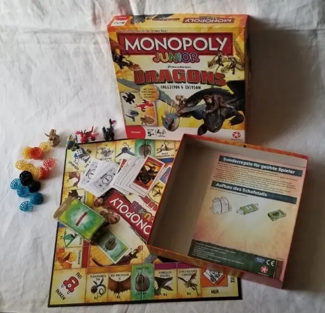 MONOPOLY Junior Dragons Collector Edition / 3D Spielfiguren