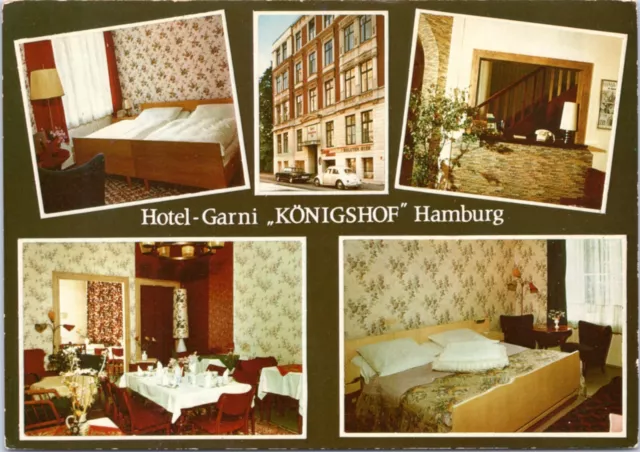 Postcard Germany Hotel-Garni Konigshof Hamburg