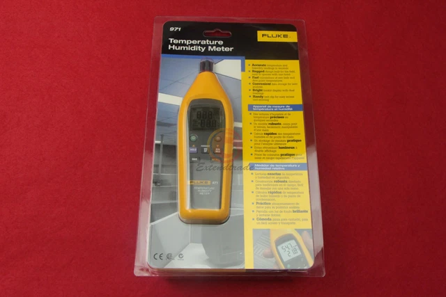 New 971 Temperature Humidity Meter Psychrometer 99 Record Capacity