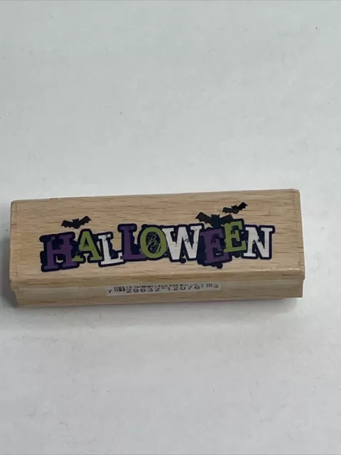 Studio G Halloween Wood Mounted Rubber Stamp Bats