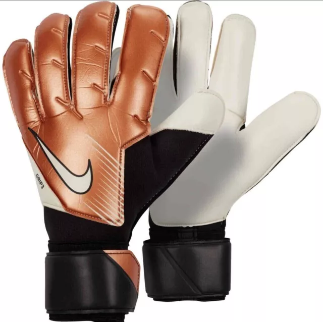 Nike Vapor Grip 3 Adult Goalkeeper Gloves Soccer Copper Size 10 DV3097-810