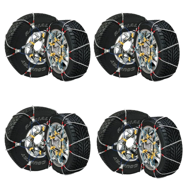 Security Chain SZ429 Super Z6 Car Truck Snow Radial Cable Tire Chain, 8 Pack