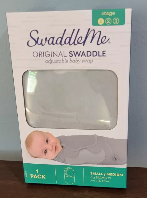 Swaddle Me Original Swaddle Baby Wrap Sm/Med 0-3 months - Gray